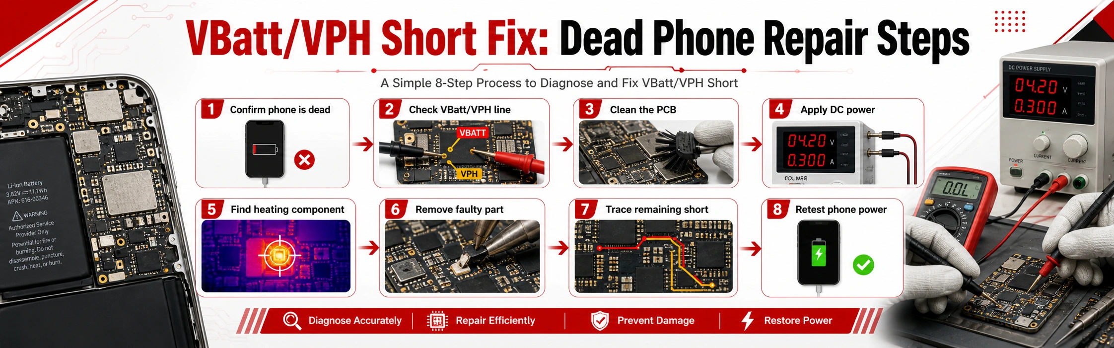 Signs Your Phone Has a VBatt or VPH Short